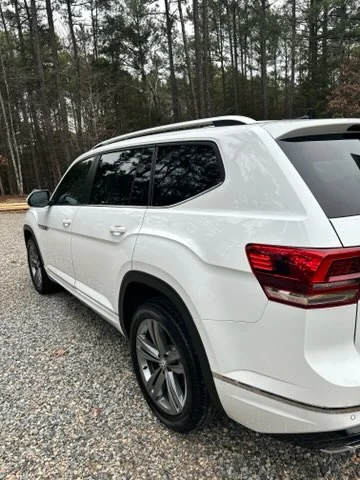 White Volkswagen Atlas detailed inside and out